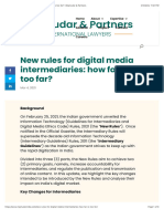 New Rules For Digital Media Intermediaries