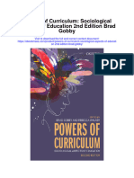 Download Powers Of Curriculum Sociological Aspects Of Education 2Nd Edition Brad Gobby all chapter