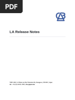 LA Release Notes