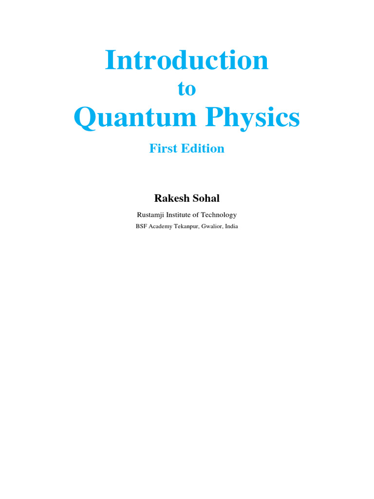 Introduction to Quantum Physics Concepts | PDF | Diffraction | Waves