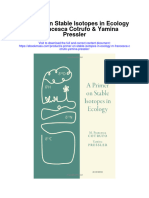 Download A Primer On Stable Isotopes In Ecology M Francesca Cotrufo Yamina Pressler full chapter