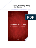 Company Law A Real Entity Theory Eva Micheler Full Chapter