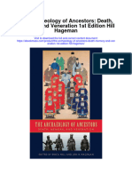 Download The Archaeology Of Ancestors Death Memory And Veneration 1St Edition Hill Hageman full chapter