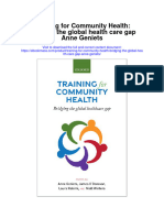 Download Training For Community Health Bridging The Global Health Care Gap Anne Geniets all chapter