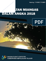 Kecamatan Miangas Dalam Angka 2018