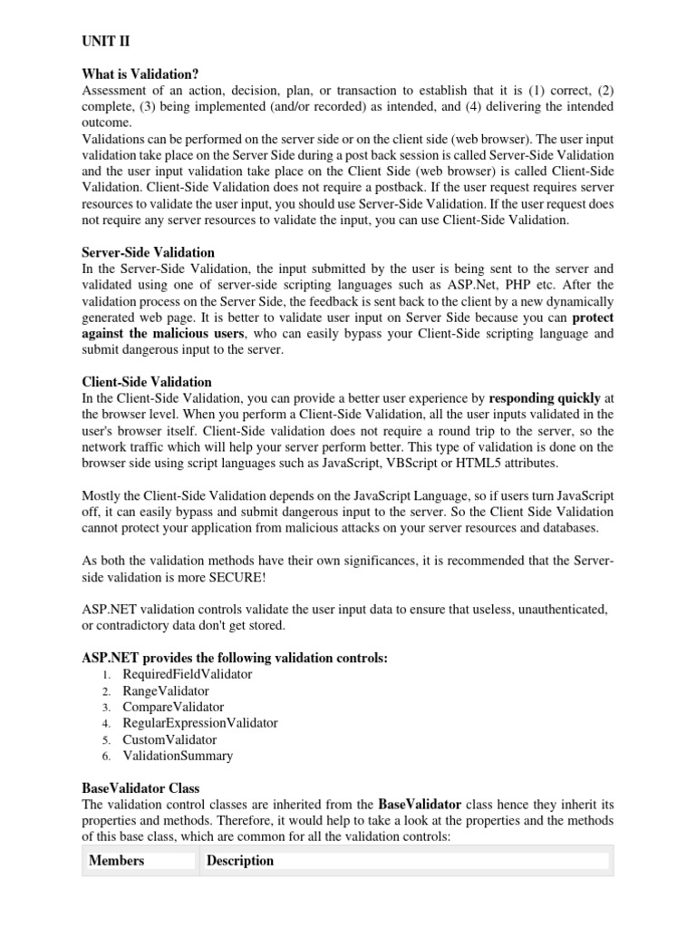 Unit 2 pdf dynamic web page software