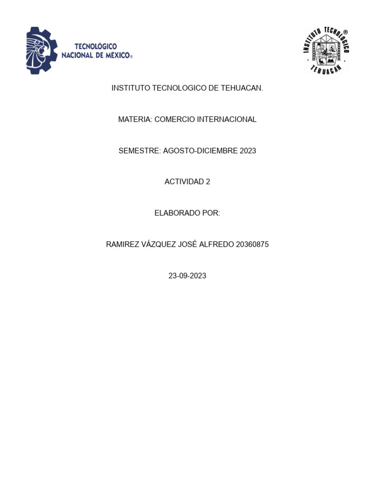 Instituto Tecnologico De Tehuacan Pdf Business Sustentabilidad