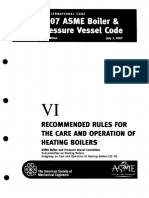 2007asme Boiler & Pressure Vessel Code VI Recommended Rules For The CareAnd Operation of Heating