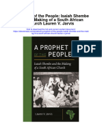 Download A Prophet Of The People Isaiah Shembe And The Making Of A South African Church Lauren V Jarvis full chapter