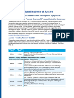 2024 NIJ Research and Development Symposium Agenda - Updated