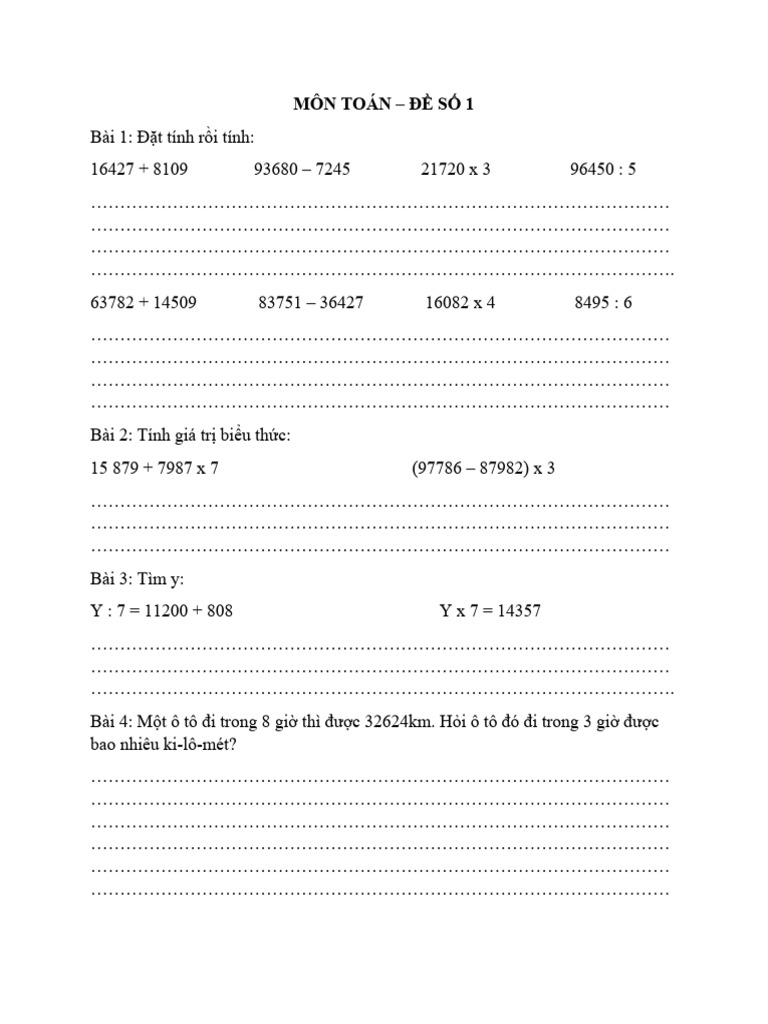 Môn Toán | PDF