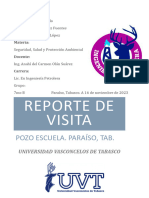 REPORTE DE VISITA (POZO ESCUELA)