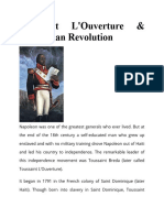 HISTORY (11) - Toussaint LOverture and The Haitian Revolution