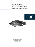Proposal - Bantuan - Ternak Ikan Gabus