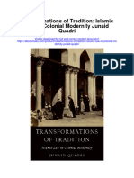 Download Transformations Of Tradition Islamic Law In Colonial Modernity Junaid Quadri all chapter
