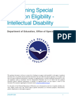 Eligibility Guidelines Intellectual Disability