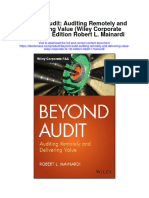 Beyond Audit Auditing Remotely and Delivering Value Wiley Corporate Fa 1St Edition Robert L Mainardi Full Chapter