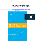 Competitive Agents in Certain and Uncertain Markets Robert G Chambers Full Chapter