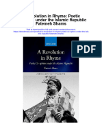 A Revolution in Rhyme Poetic Co Option Under The Islamic Republic Fatemeh Shams Full Chapter