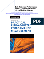 Practical Risk Adjusted Performance Measurement The Wiley Finance Series 2Nd Edition Bacon All Chapter