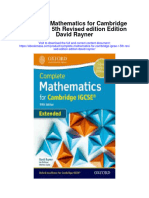 Download Complete Mathematics For Cambridge Igcse R 5Th Revised Edition Edition David Rayner full chapter