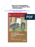 Translating and Transmediating Childrens Literature 1St Edition Anna Kerchy Editor All Chapter