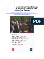 Translation As A Science Translation As An Art 2E A Practical Approach 2Nd Edition Noa Talavan All Chapter