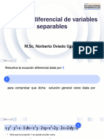 Ecuacion Diferencial de Variables Separables