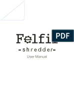Felfil Shredder Manual
