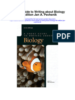 Download A Short Guide To Writing About Biology 9Th Edition Jan A Pechenik full chapter