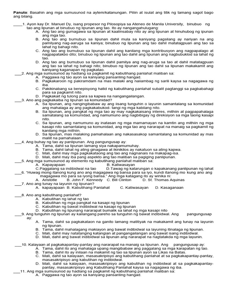 Mastery test 9 pdf