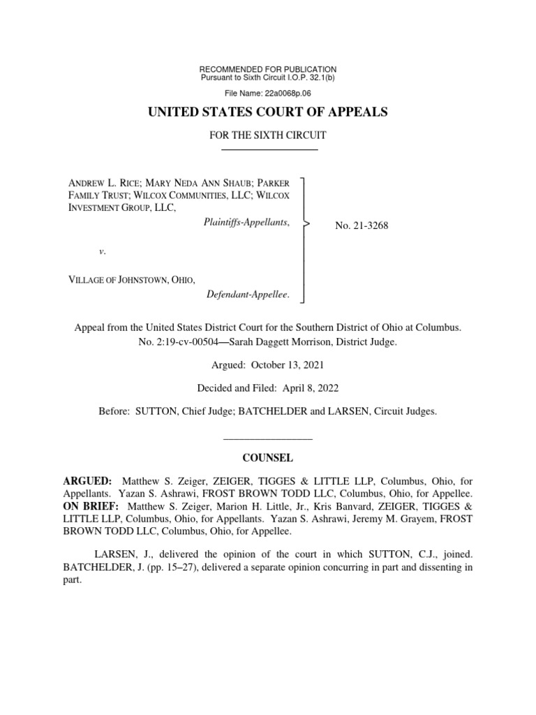 6th circuit standing pdf standing law fourteenth amendment to