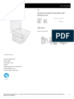 Cuvette en Porcelaine À Évacuation Duale Adossée Au Mur: Longueur 355 MM Largeur 595 MM Hauteur 765 MM