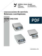 Manual Balanza Kern CDS