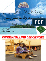 9th Congenital Limb Deficiencies