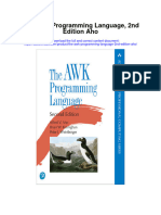 The Awk Programming Language 2Nd Edition Aho Full Chapter