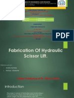 Fabrication of Hydraulic Scissor Lift