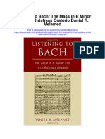 Download Listening To Bach The Mass In B Minor And The Christmas Oratorio Daniel R Melamed full chapter