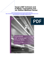 Transnational LGBT Activism and Uk Based Ngos Colonialism and Power 1St Ed Edition Matthew Farmer All Chapter