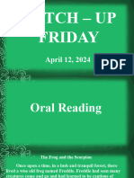 CUFOral Reading Aprill 12