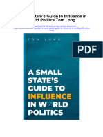 Download A Small States Guide To Influence In World Politics Tom Long full chapter