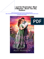 The Baker and The Bookmaker Most Imprudent Matches Book Two Ally Hudson Full Chapter