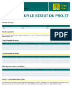 Rapport Sur Le Statut Du Projet: Adresse, Code Postal, Ville Téléphone Télécopie