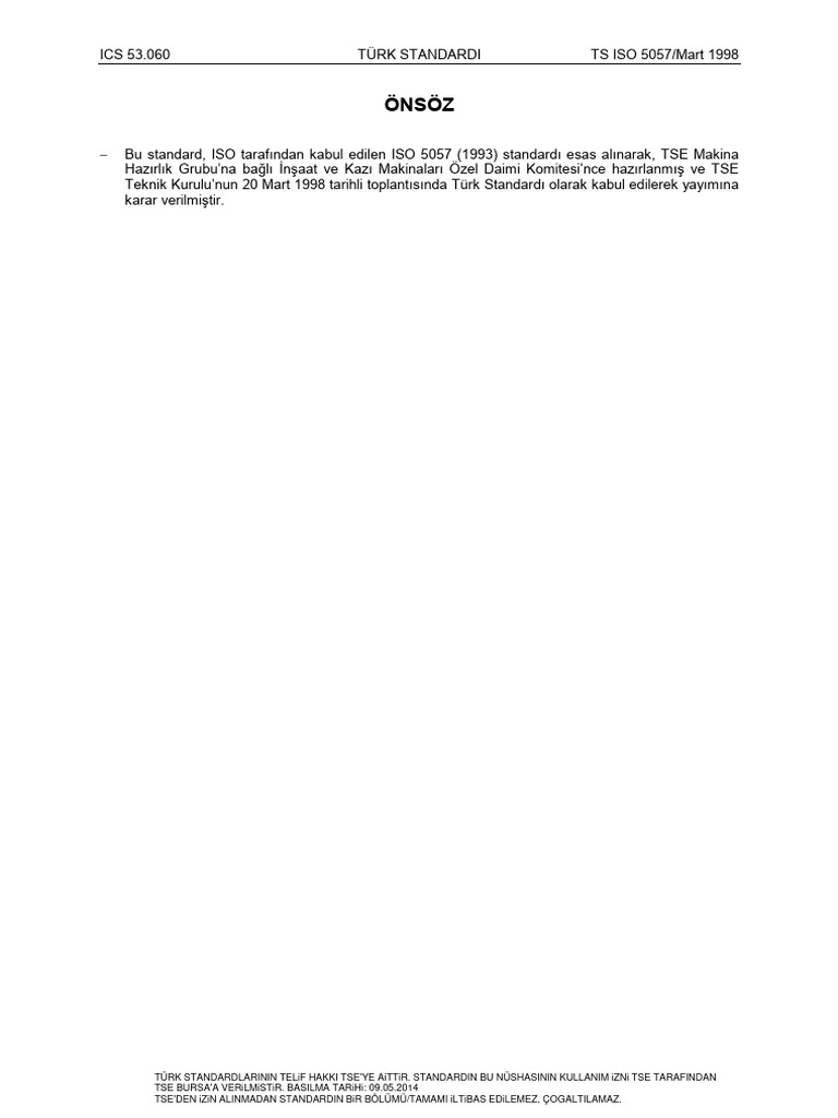 TS Iso 5057 | PDF