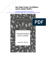 Transphobic Hate Crime 1St Edition Joanna Jamel Auth All Chapter