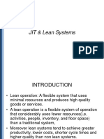 JIT & Lean Systems