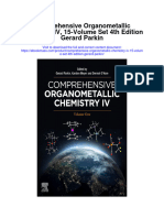 Comprehensive Organometallic Chemistry Iv 15 Volume Set 4Th Edition Gerard Parkin Full Chapter