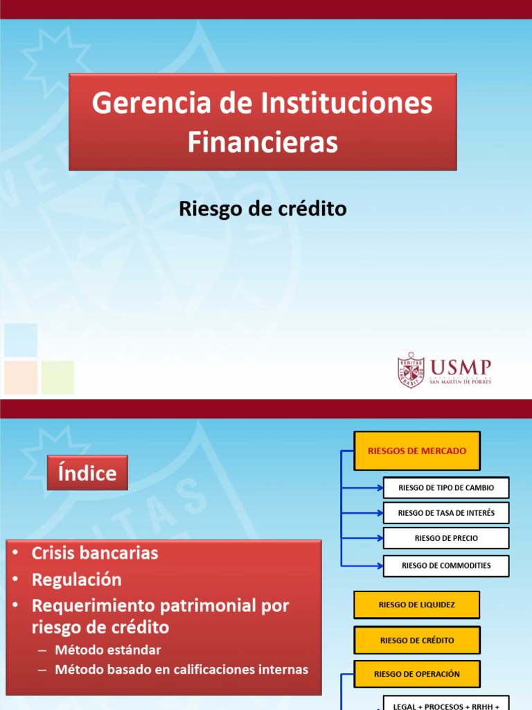 Riesgo De Crédito Pdf Riesgo Crediticio Basilea Iii