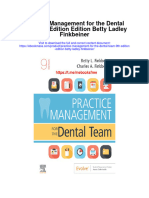 Practice Management For The Dental Team 9Th Edition Edition Betty Ladley Finkbeiner All Chapter