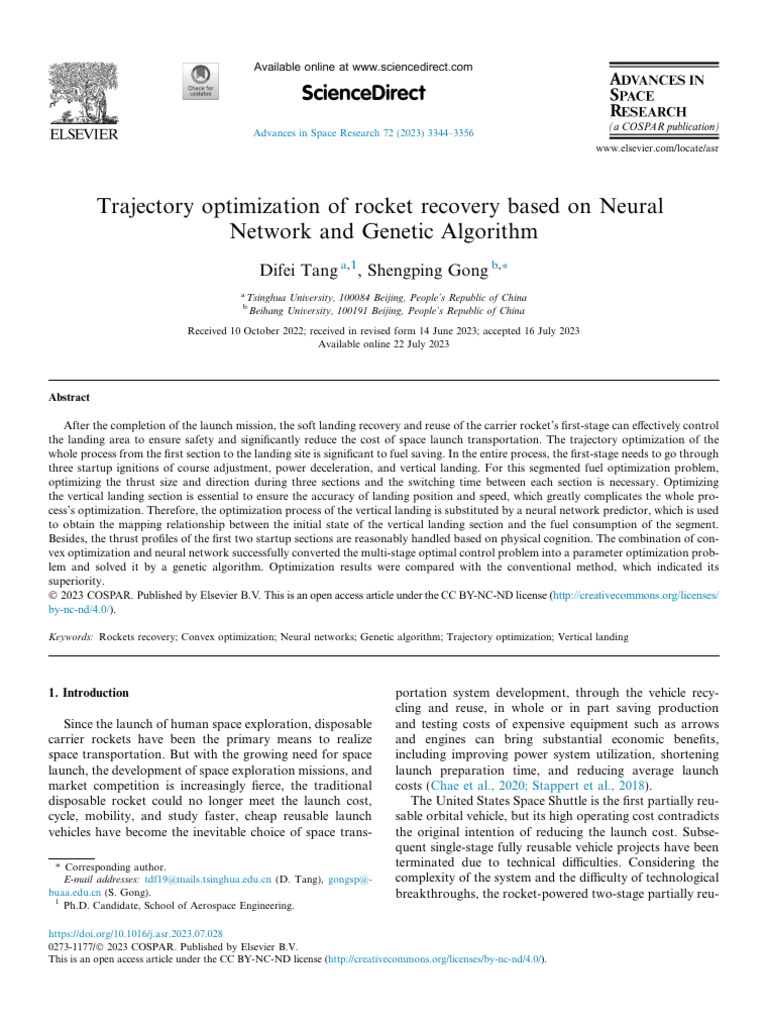 Rocket Recovery Trajectory Optimization | PDF | Mathematical ...